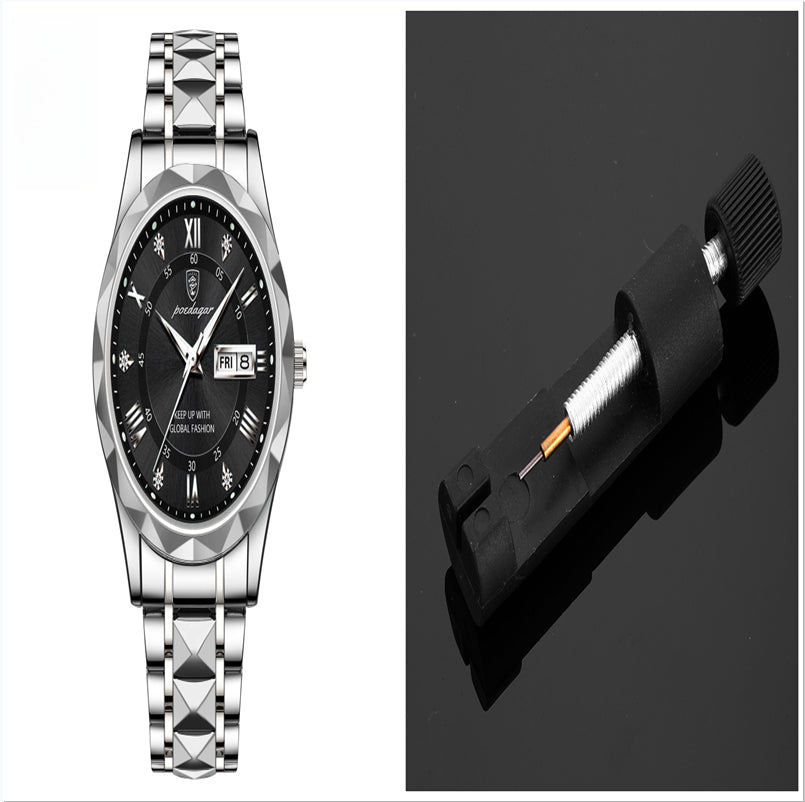Men's Waterproof Double Calendar Luminous Quartz Watch - ARCHSHOPE