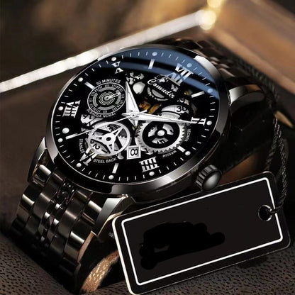Fashion Jewelry Hollow Men's Watch Men's Waterproof Luminous Calendar - ARCHSHOPE