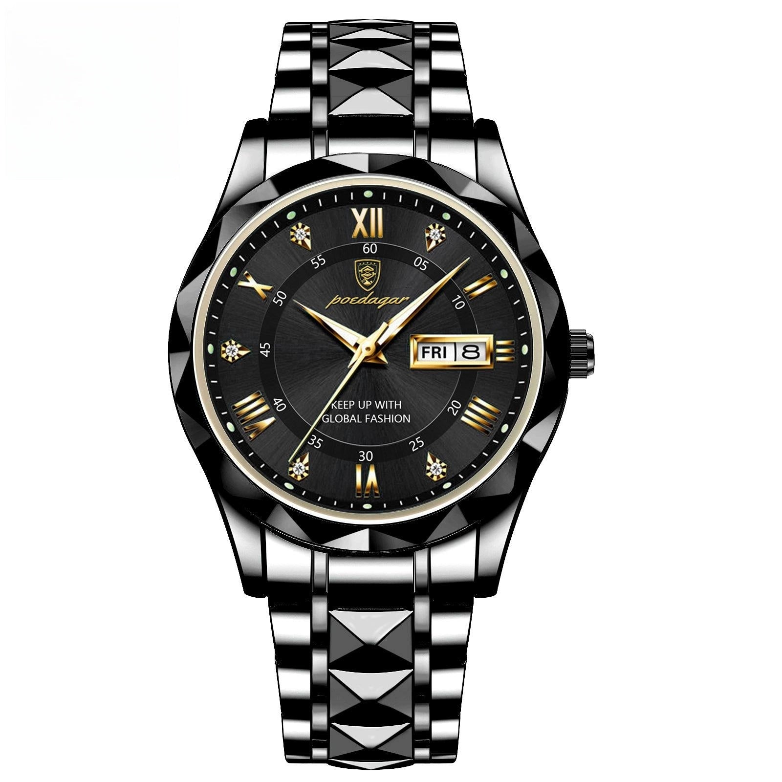 Men's Waterproof Double Calendar Luminous Quartz Watch - ARCHSHOPE