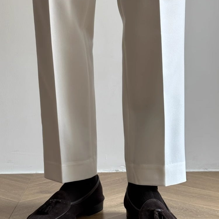Pantalon de costume décontracté italien pour homme, printemps et automne
