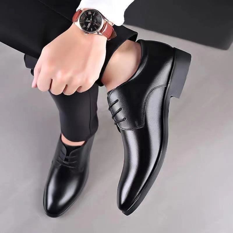 Chaussures en cuir décontractées pour hommes, style business et formel