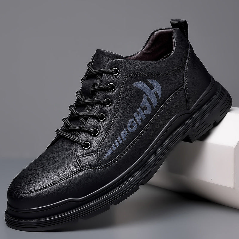 Herren Lederschuhe Leder Atmungsaktiv Business Weiche Sohle