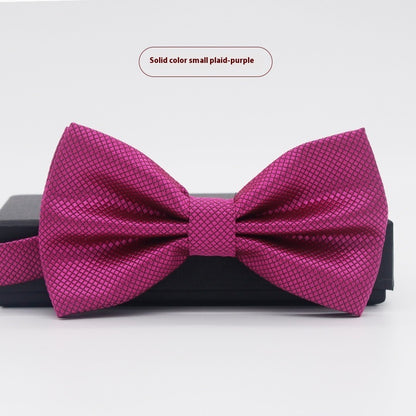 Men's Solid Color Formal Wear Wedding Business Casual Groom Groomsman Bow Tie - ARCHSHOPE