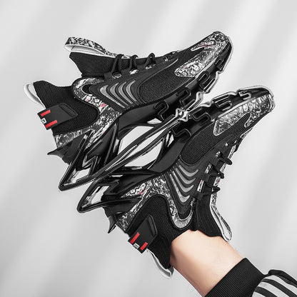 Baskets de course tendance pour hommes, chaussures de sport respirantes en maille, chaussures de marche antidérapantes