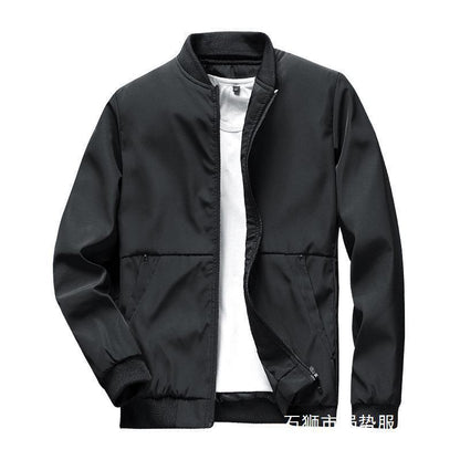 Schlichte, lässige Herrenjacke im koreanischen Stil