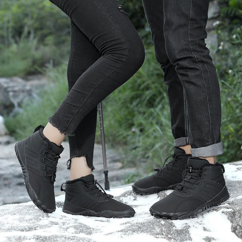 Outdoor Sports Cotton Shoes For Men And Women Winter Warm Slip-on Boots Wear-resistant Anti-ski Thickened Shoes Couple - ARCHSHOPE