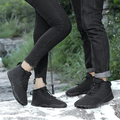 Outdoor Sports Cotton Shoes For Men And Women Winter Warm Slip-on Boots Wear-resistant Anti-ski Thickened Shoes Couple - ARCHSHOPE