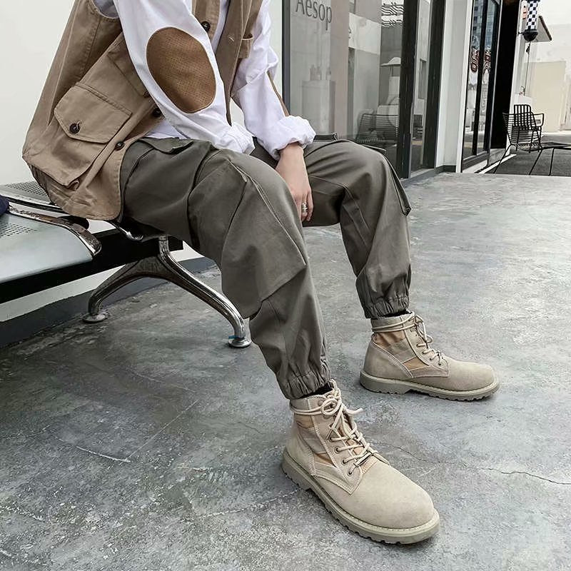 Pantalon de travail pour homme, pantalon de sport ample et tendance