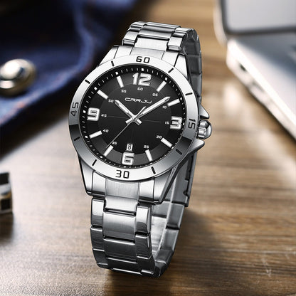 Waterproof Digital Quartz Watch With A Steel Band - ARCHSHOPE