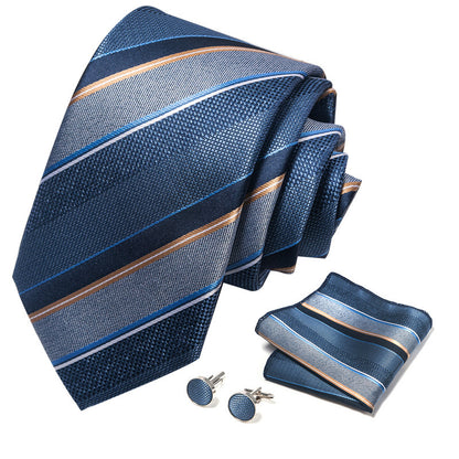 Men's Creative All-match Business Formal Wear Tie Scarf Cuff Buckle Set - ARCHSHOPE