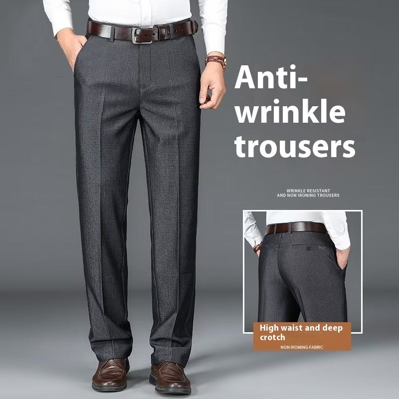 Herren Business Anzughose Drapierte Freizeithose