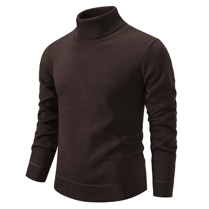 Autumn And Winter Velvet Thickening Sweater Knitwear Men's Turtleneck - ARCHSHOPE