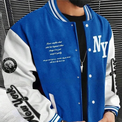 Men's Cardigan Baseball Uniform Jacket Coat - ARCHSHOPE