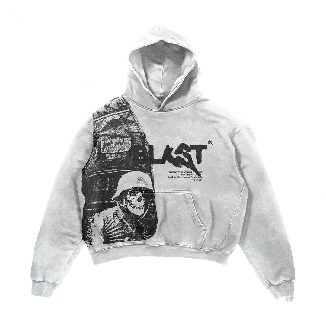 Retro Y2K Hoodie Coats Sreetwear Gothic Casual Alphabet - ARCHSHOPE