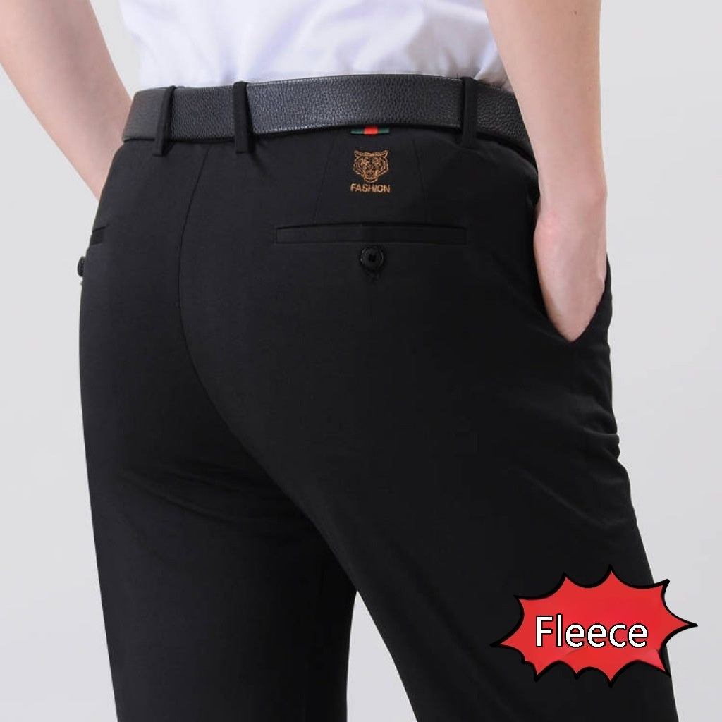 Dünne Leggings aus Eisseide und dicke Business-Hose mit Anti-Falten-Effekt
