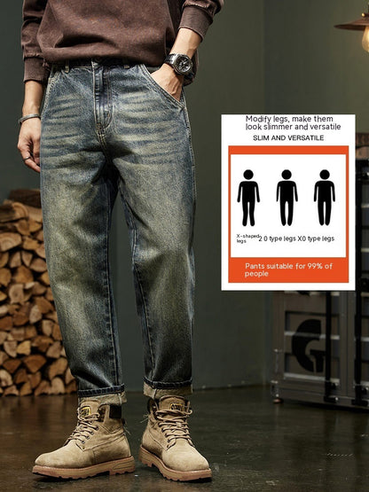 Lockere, gerade Cargohose für Herren