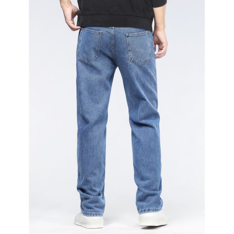 Schlichte, lässige, extra lange Herrenjeans