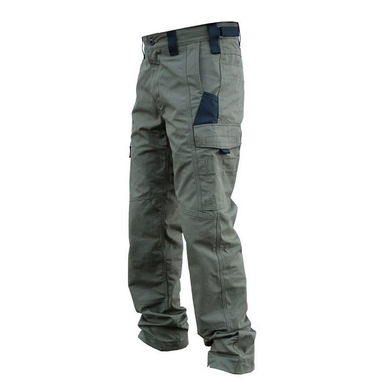 Beetle Outdoor Tactics Herren Frühling und Herbst Atmungsaktive und tragbare Multi-Pocket Loose Camouflage Cargohose