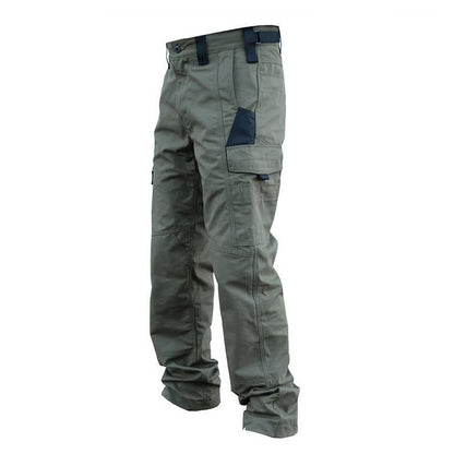 Beetle Outdoor Tactics Herren Frühling und Herbst Atmungsaktive und tragbare Multi-Pocket Loose Camouflage Cargohose