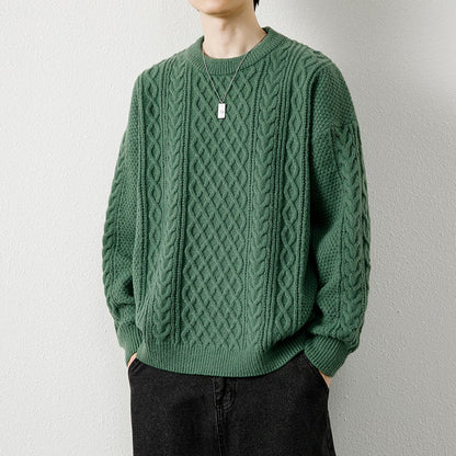 Pull col rond en maille pour homme