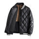Veste en cuir pour homme, uniforme de baseball tendance pour homme