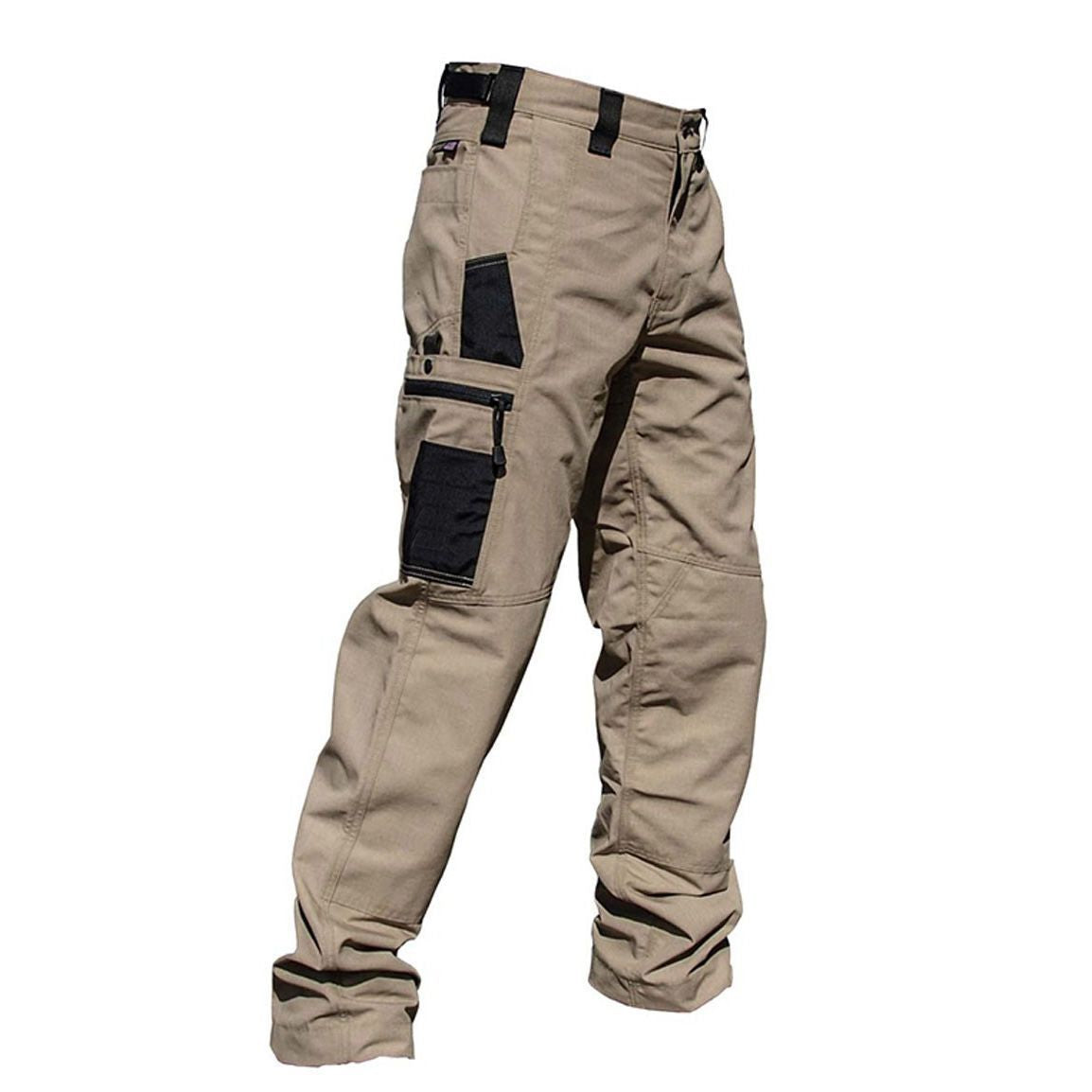 Beetle Outdoor Tactics Herren Frühling und Herbst Atmungsaktive und tragbare Multi-Pocket Loose Camouflage Cargohose