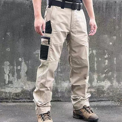Beetle Outdoor Tactics Herren Frühling und Herbst Atmungsaktive und tragbare Multi-Pocket Loose Camouflage Cargohose