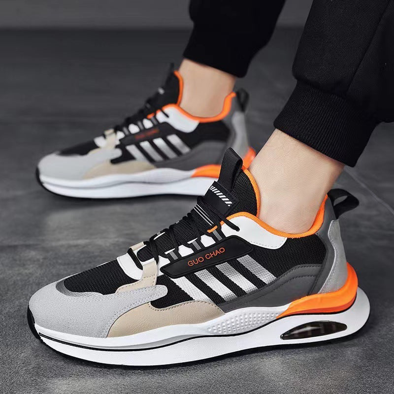 Baskets décontractées pour hommes, chaussures à coussin d'air, chaussures de sport, de basket-ball, de course, d'extérieur