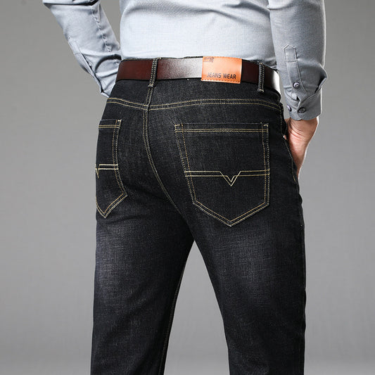 Jeans pour hommes, pantalons longs amples et droits, nouveaux jeans décontractés grande taille pour hommes