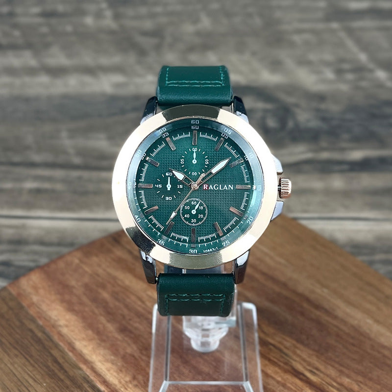 New Three-eye Retro-style Mens Watch - ARCHSHOPE