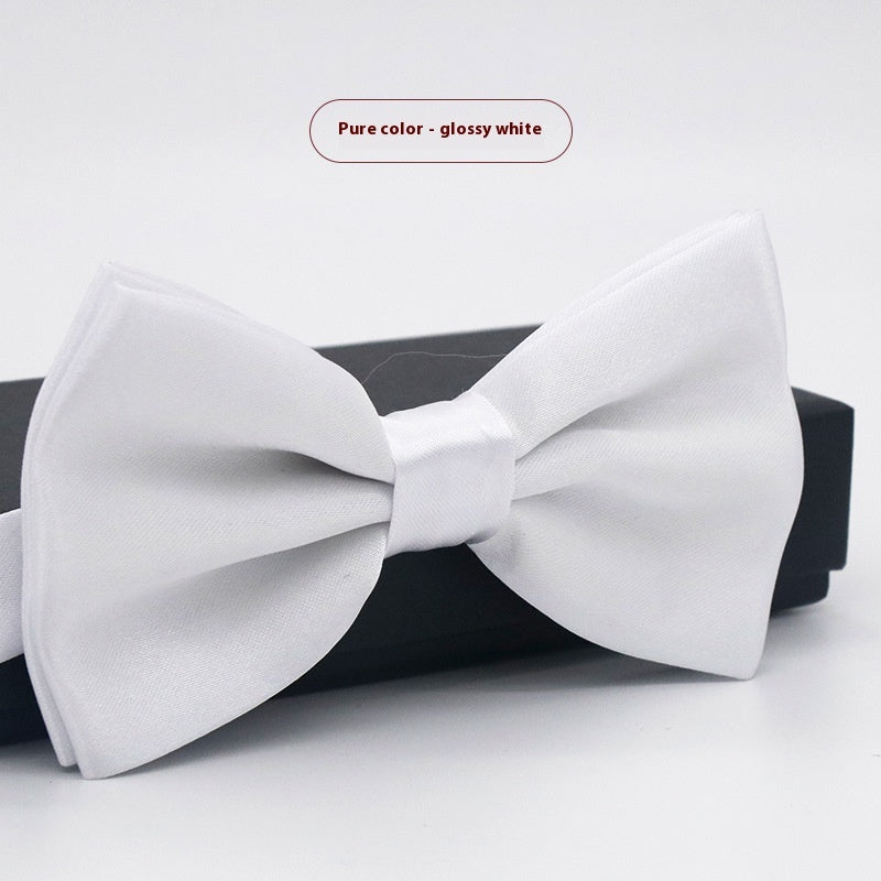 Men's Solid Color Formal Wear Wedding Business Casual Groom Groomsman Bow Tie - ARCHSHOPE