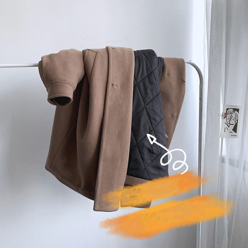 Manteau long, ample et épais