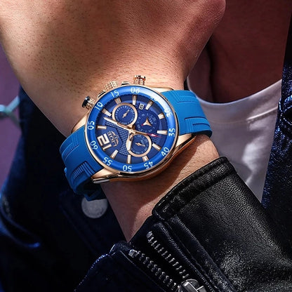 Quartz Men's Waterproof Watch Multi-function - ARCHSHOPE