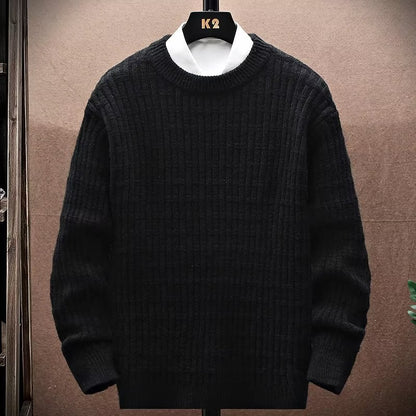 Neu Winter Crew Neck Pullover männer Lose Oberbekleidung