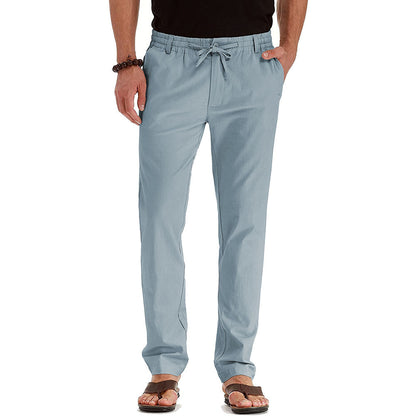 Business Casual Herrenhosen Europa und die Vereinigten Staaten Lose große Größe elastische Taille mit einfarbigen Jogginghosen Männer