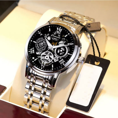 Fashion Jewelry Hollow Men's Watch Men's Waterproof Luminous Calendar - ARCHSHOPE