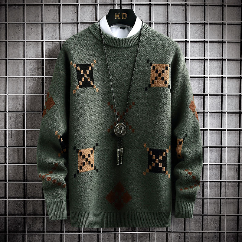 Dicker Pullover Herren Halbrollkragenpullover