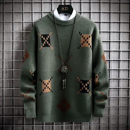 Dicker Pullover Herren Halbrollkragenpullover