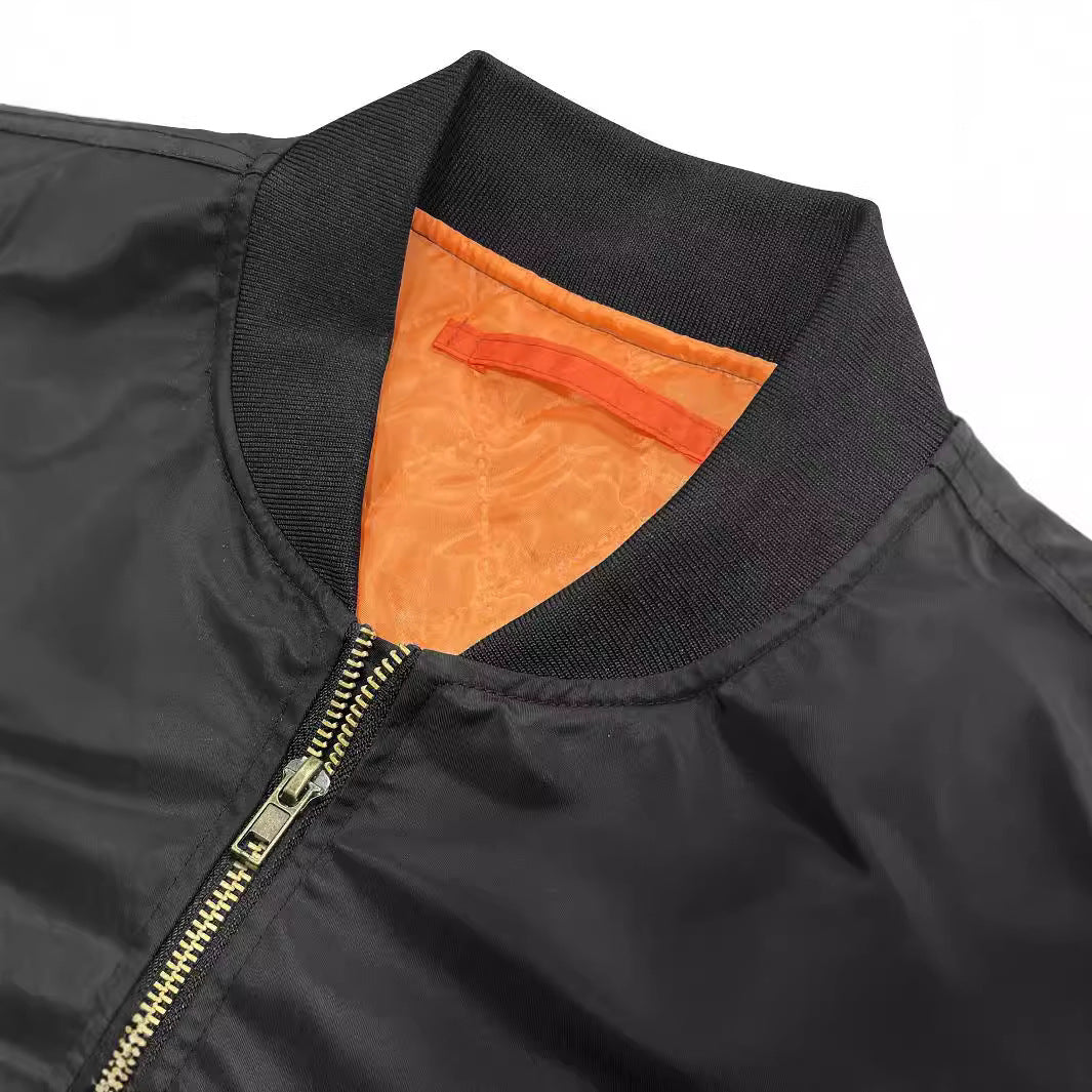 Herrenjacke Neue Frühling Herbst Männliche Baseballjacken Pilot Männer Outwear Mantel Reißverschluss Herrenuniform