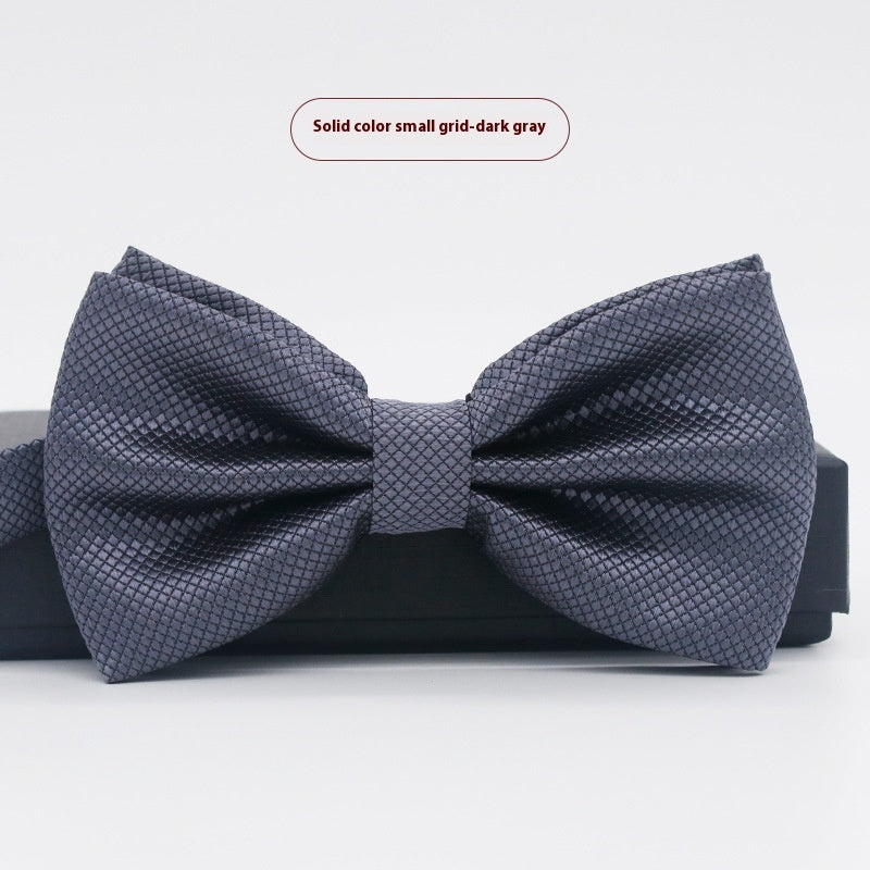 Men's Solid Color Formal Wear Wedding Business Casual Groom Groomsman Bow Tie - ARCHSHOPE