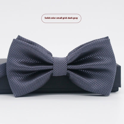 Men's Solid Color Formal Wear Wedding Business Casual Groom Groomsman Bow Tie - ARCHSHOPE