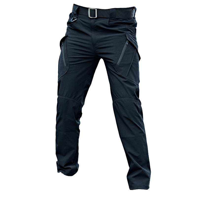 Lockere, schnelltrocknende Stretch-Cargohose mit Camouflage-Muster für Herren