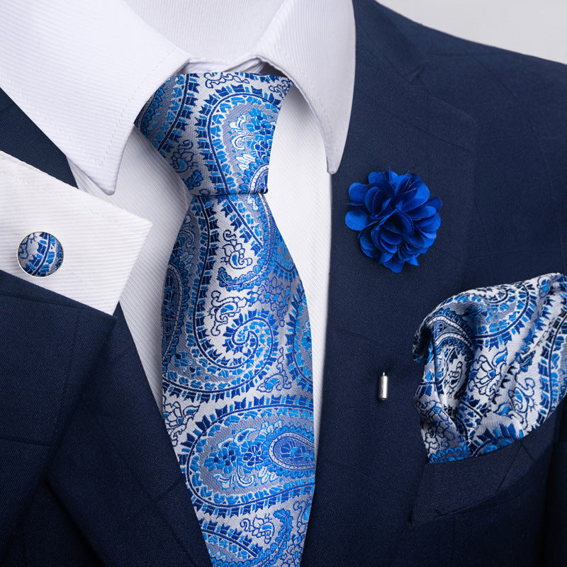 Men's Tie Suit Pocket Square Combo 8 - ARCHSHOPE