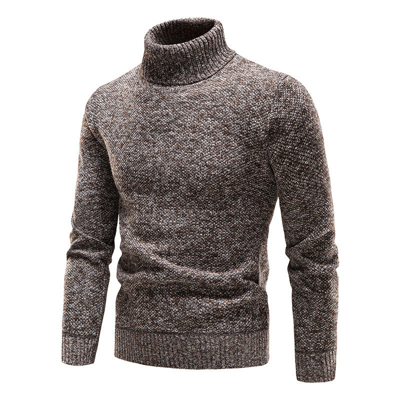 Pull à col roulé extérieur pour homme