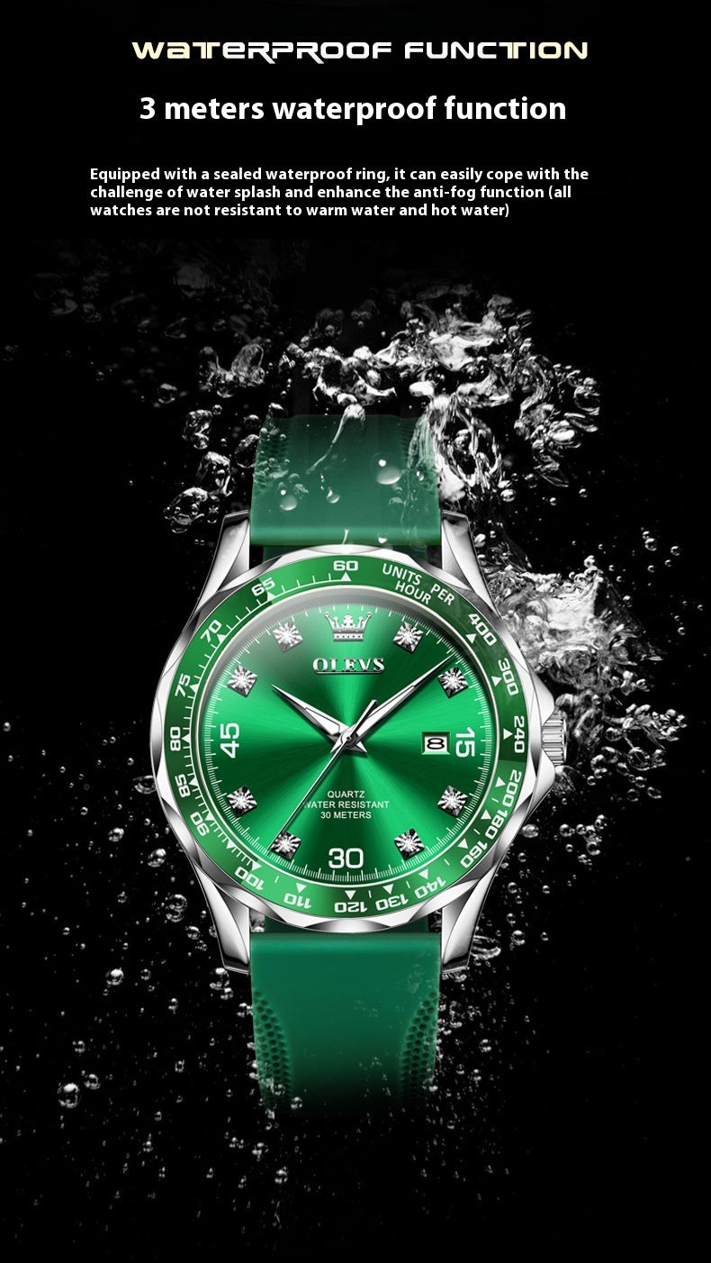Green Submariner Quartz Watch Luminous Men's Watch - ARCHSHOPE