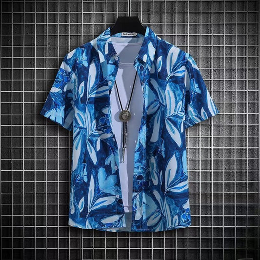 Men's Summer Niche Design Loose Plus Size Casual Shirt - ARCHSHOPE