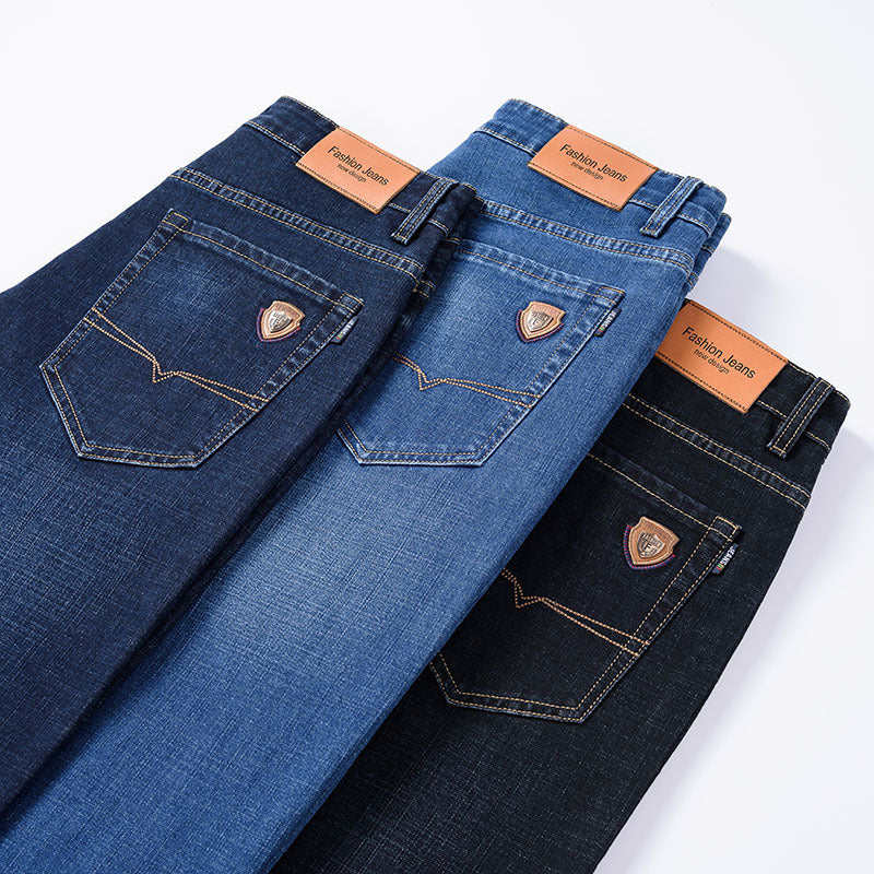 Herrenmode Lockere Gerade Freizeithose