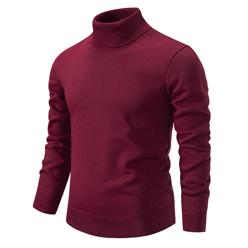 Autumn And Winter Velvet Thickening Sweater Knitwear Men's Turtleneck - ARCHSHOPE