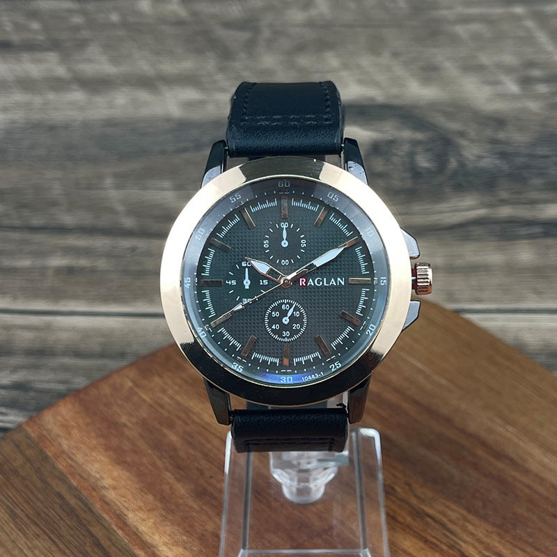 New Three-eye Retro-style Mens Watch - ARCHSHOPE