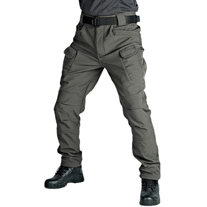 Winter Tactical Pants Men's Fleece-lined Waterproof Shark Skin Soft Shell Tactical Pants - ARCHSHOPE